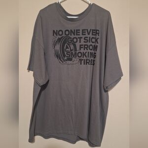 Gray Mens 2xl Summit Racing Tee Smoking Tires